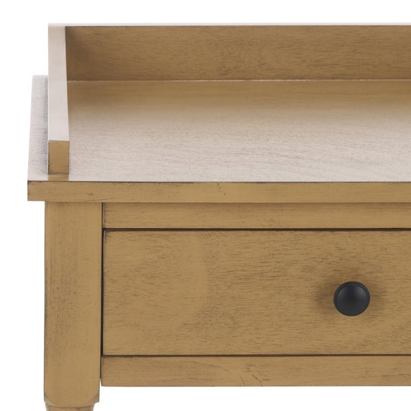 Safavieh Astaroth Accent Table - Scandinavian-Inspired Design For Versatile Living Spaces And Stylish Decor Desert Brown ACC5737C