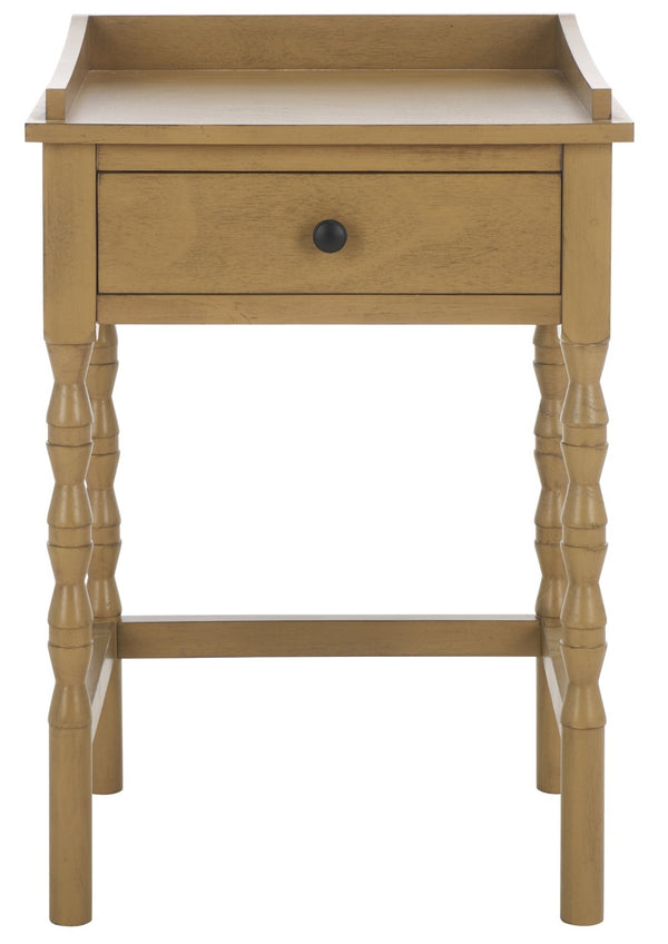 Safavieh Astaroth Accent Table - Scandinavian-Inspired Design For Versatile Living Spaces And Stylish Decor Desert Brown ACC5737C