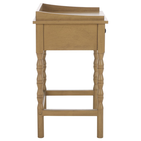 Safavieh Astaroth Accent Table - Scandinavian-Inspired Design For Versatile Living Spaces And Stylish Decor Desert Brown ACC5737C