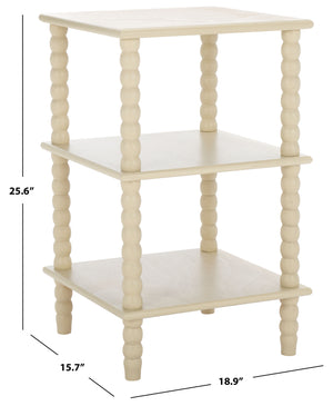 Safavieh Dylin 3 Shelf Accent Table - Stylish Storage Solution For Home Decor And Functional Elegance Sand Pine Wood,Mdf Acc5738a