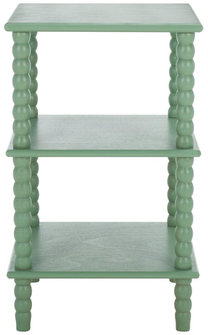 Safavieh Dylin 3 Shelf Accent Table - Stylish Storage Solution For Home Decor And Functional Elegance Sage Pine Wood,Mdf Acc5738d