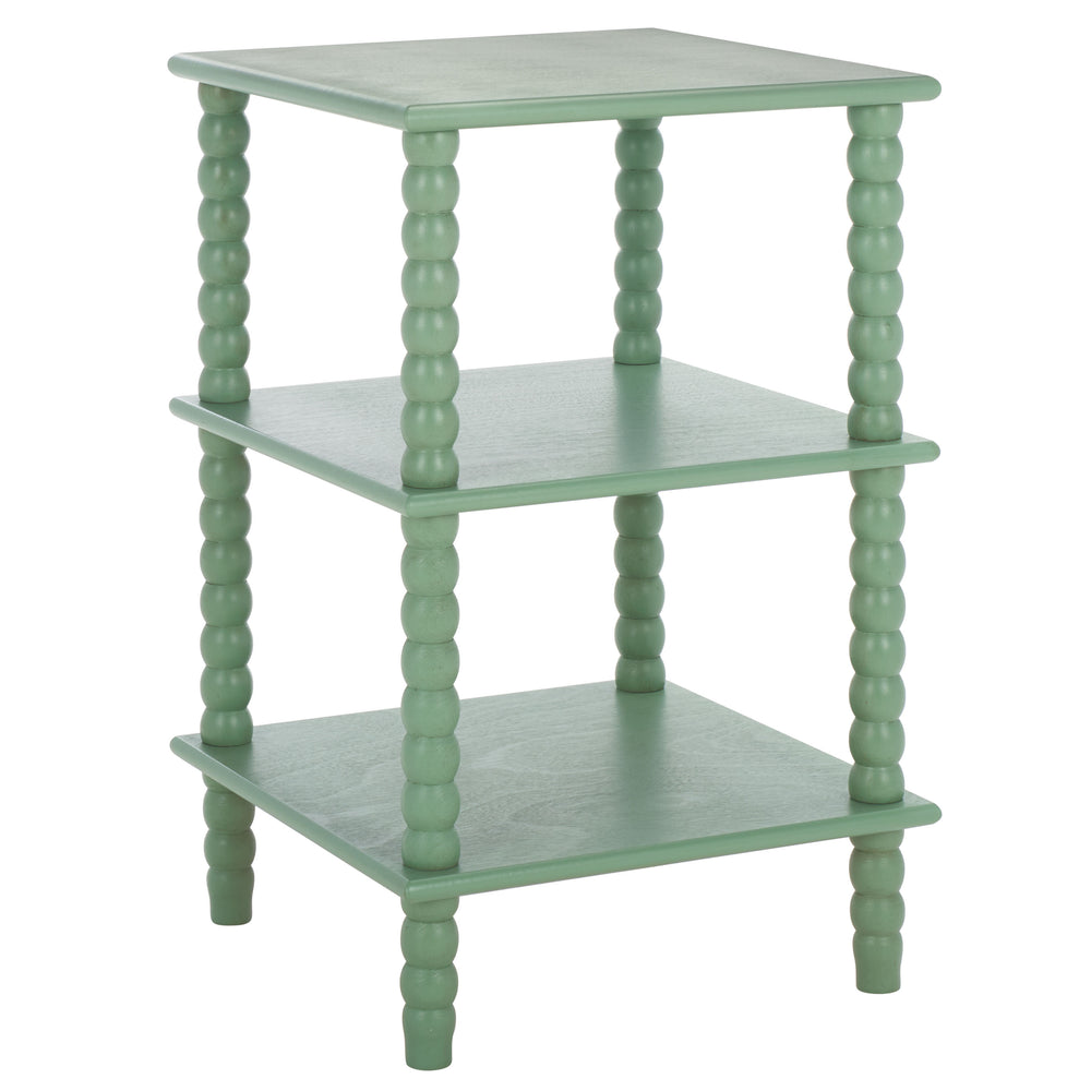 Safavieh Dylin 3 Shelf Accent Table - Stylish Storage Solution For Home Decor And Functional Elegance Sage Pine Wood,Mdf Acc5738d