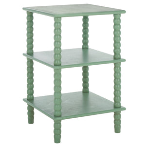 Safavieh Dylin 3 Shelf Accent Table - Stylish Storage Solution For Home Decor And Functional Elegance Sage Pine Wood,Mdf Acc5738d