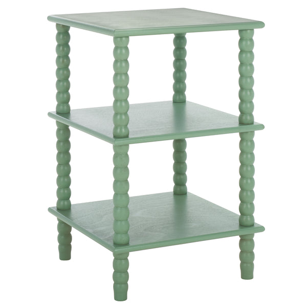 Safavieh Dylin 3 Shelf Accent Table - Stylish Storage Solution For Home Decor And Functional Elegance Sage Pine Wood,Mdf Acc5738d