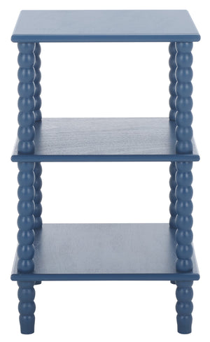 Safavieh Dylin 3 Shelf Accent Table - Stylish Storage Solution For Home Decor And Functional Elegance Blue Pine Wood,Mdf Acc5738e