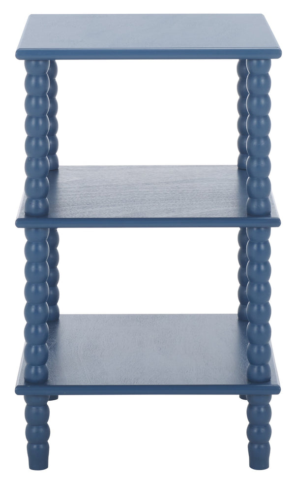 Safavieh Dylin 3 Shelf Accent Table - Stylish Storage Solution For Home Decor And Functional Elegance Blue Pine Wood,Mdf Acc5738e