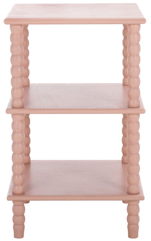 Safavieh Dylin 3 Shelf Accent Table - Stylish Storage Solution For Home Decor And Functional Elegance Pink Pine Wood,Mdf Acc5738f