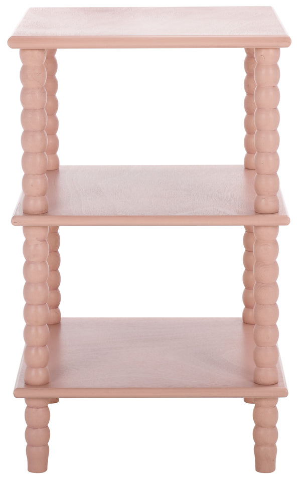 Safavieh Dylin 3 Shelf Accent Table - Stylish Storage Solution For Home Decor And Functional Elegance Pink Pine Wood,Mdf Acc5738f