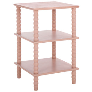 Safavieh Dylin 3 Shelf Accent Table - Stylish Storage Solution For Home Decor And Functional Elegance Pink Pine Wood,Mdf Acc5738f