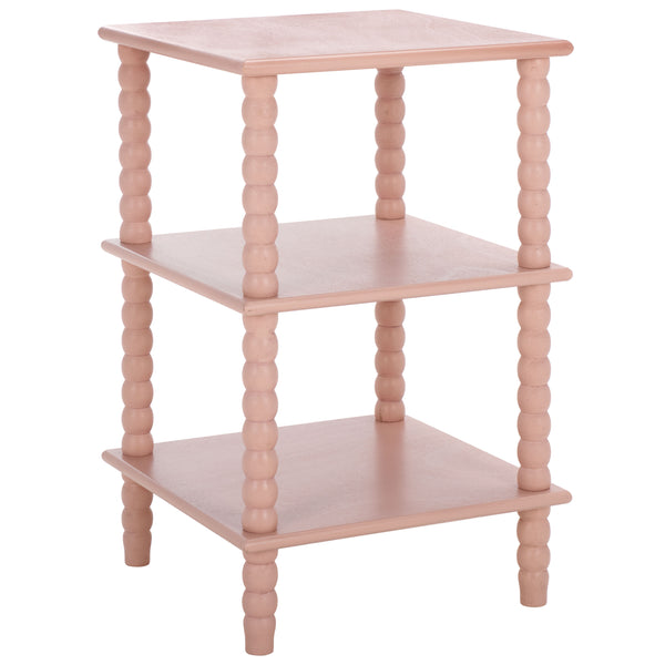 Safavieh Dylin 3 Shelf Accent Table - Stylish Storage Solution For Home Decor And Functional Elegance Pink Pine Wood,Mdf Acc5738f