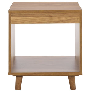 Safavieh Yona Open Shelf Accent Table - Versatile Compact Design For Living Rooms, Bedrooms, Or Entryways Brown Oak ACC5739A