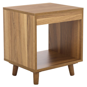 Safavieh Yona Open Shelf Accent Table - Versatile Compact Design For Living Rooms, Bedrooms, Or Entryways Brown Oak ACC5739A
