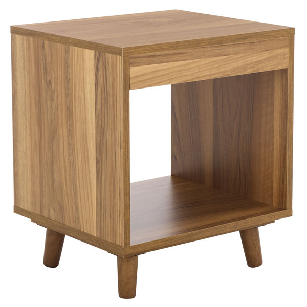 Safavieh Yona Open Shelf Accent Table - Versatile Compact Design For Living Rooms, Bedrooms, Or Entryways Brown Oak ACC5739A