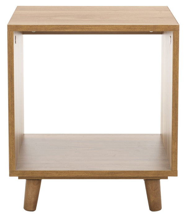 Safavieh Yona Open Shelf Accent Table - Versatile Compact Design For Living Rooms, Bedrooms, Or Entryways Brown Oak ACC5739A