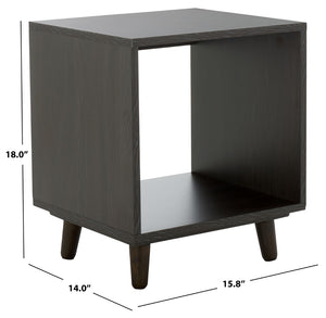 Safavieh Yona Open Shelf Accent Table - Versatile Compact Design For Living Rooms, Bedrooms, Or Entryways Black ACC5739B