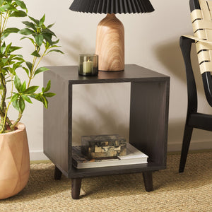 Safavieh Yona Open Shelf Accent Table - Versatile Compact Design For Living Rooms, Bedrooms, Or Entryways Black ACC5739B
