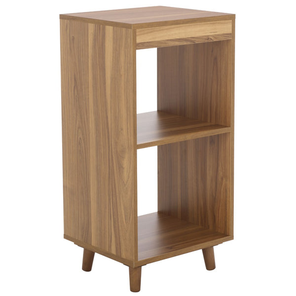 Safavieh Yona Vertical 2-Shelf Accent Table - Stylish Storage Solution For Small Spaces And Modern Decor Brown Oak ACC5740A