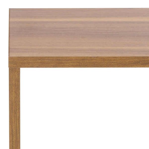 Safavieh Yona Vertical 2-Shelf Accent Table - Stylish Storage Solution For Small Spaces And Modern Decor Brown Oak ACC5740A