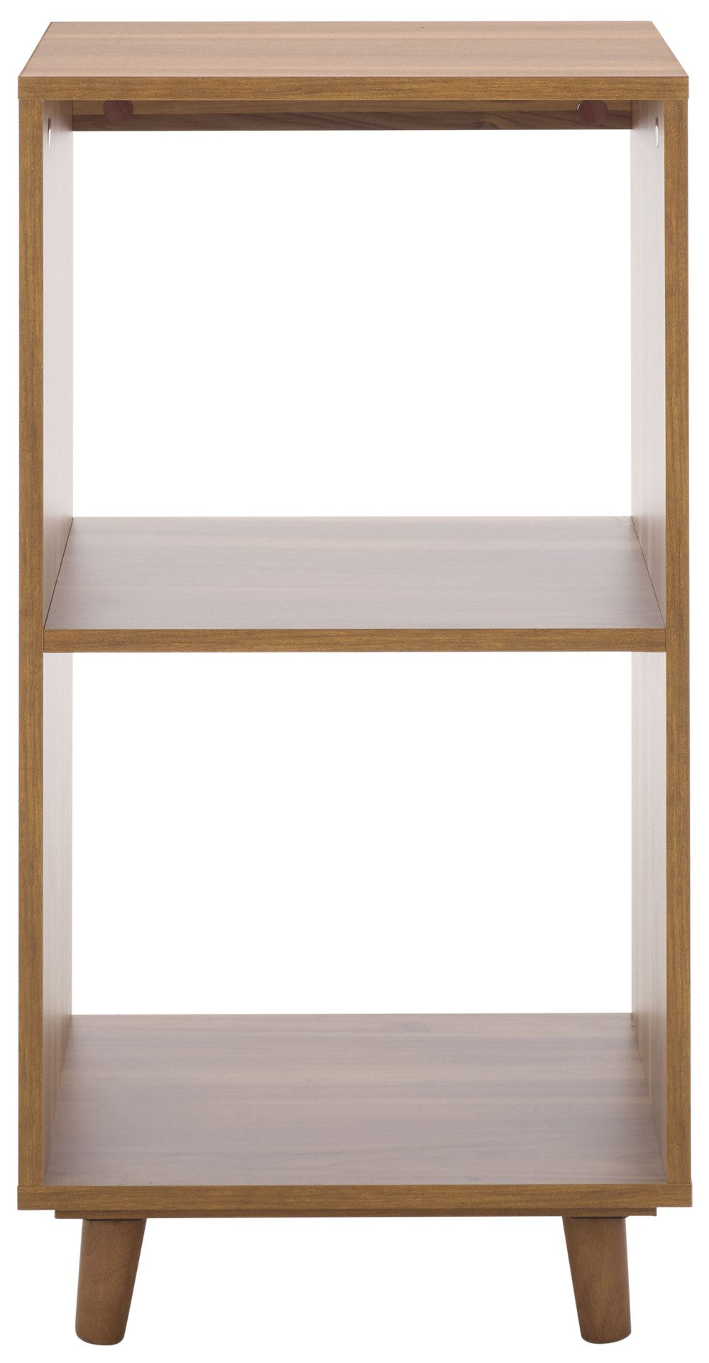 Safavieh Yona Vertical 2-Shelf Accent Table - Stylish Storage Solution For Small Spaces And Modern Decor Brown Oak ACC5740A