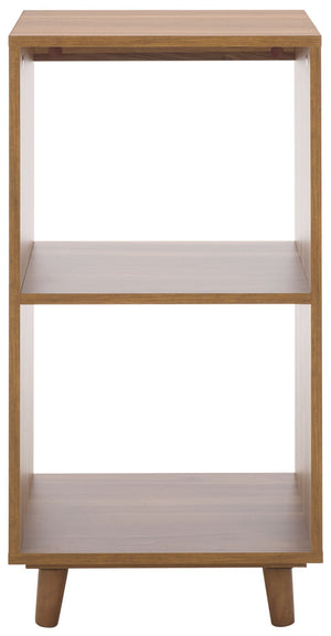Safavieh Yona Vertical 2-Shelf Accent Table - Stylish Storage Solution For Small Spaces And Modern Decor Brown Oak ACC5740A