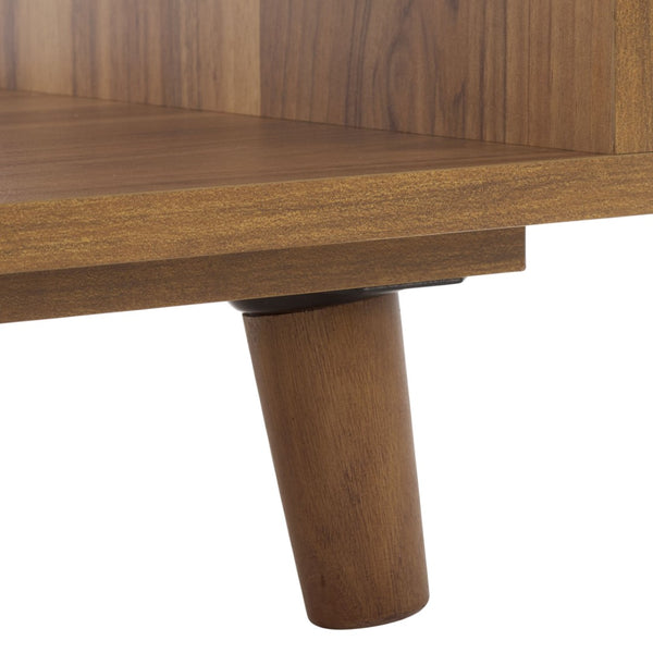 Safavieh Yona Vertical 2-Shelf Accent Table - Stylish Storage Solution For Small Spaces And Modern Decor Brown Oak ACC5740A