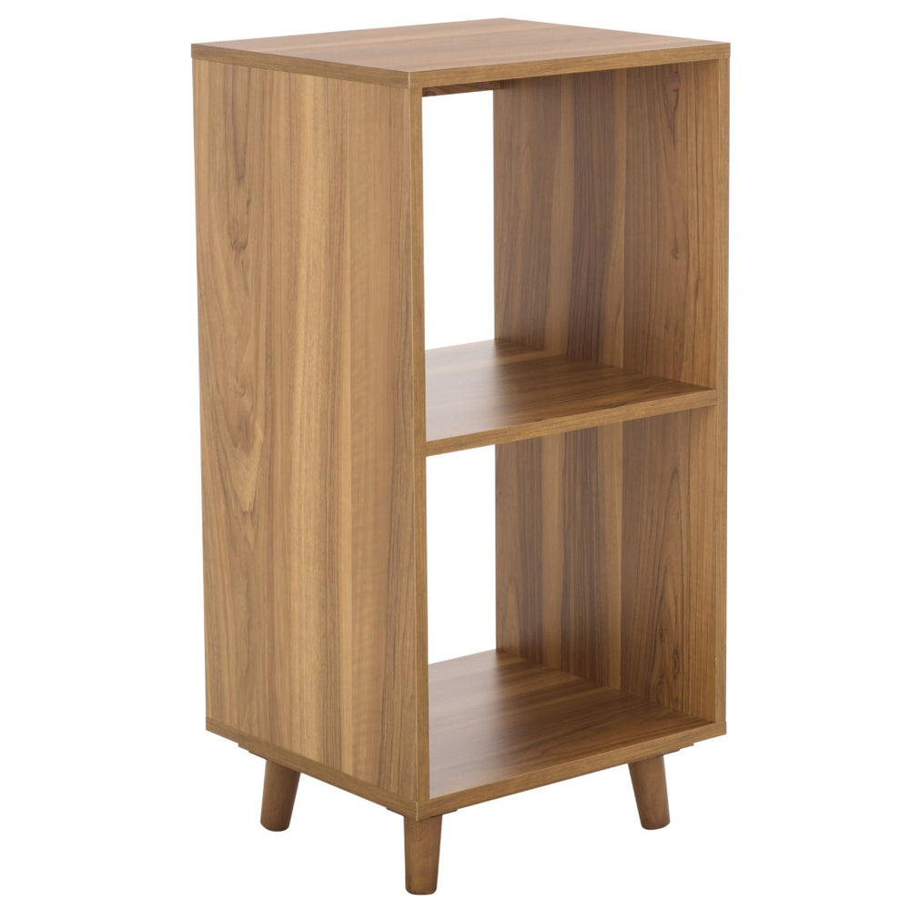 Safavieh Yona Vertical 2-Shelf Accent Table - Stylish Storage Solution For Small Spaces And Modern Decor Brown Oak ACC5740A