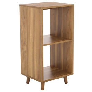 Safavieh Yona Vertical 2-Shelf Accent Table - Stylish Storage Solution For Small Spaces And Modern Decor Brown Oak ACC5740A