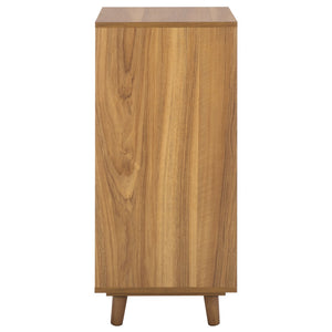 Safavieh Yona Vertical 2-Shelf Accent Table - Stylish Storage Solution For Small Spaces And Modern Decor Brown Oak ACC5740A