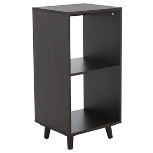 Safavieh Yona Vertical 2-Shelf Accent Table - Stylish Storage Solution For Small Spaces And Modern Decor Black ACC5740B
