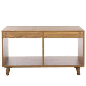 Safavieh Yona Horizontal 2-Shelf Accent Table For Stylish Storage And Display In Any Room Of Your Home Brown Oak ACC5741A