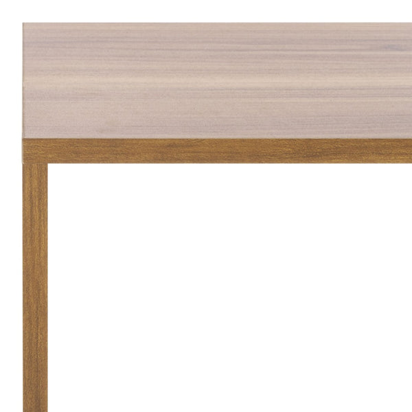 Safavieh Yona Horizontal 2-Shelf Accent Table For Stylish Storage And Display In Any Room Of Your Home Brown Oak ACC5741A
