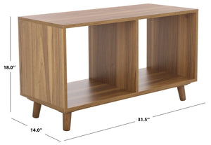 Safavieh Yona Horizontal 2-Shelf Accent Table For Stylish Storage And Display In Any Room Of Your Home Brown Oak ACC5741A