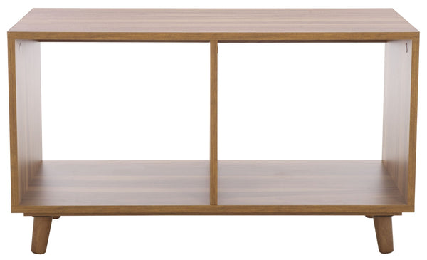 Safavieh Yona Horizontal 2-Shelf Accent Table For Stylish Storage And Display In Any Room Of Your Home Brown Oak ACC5741A