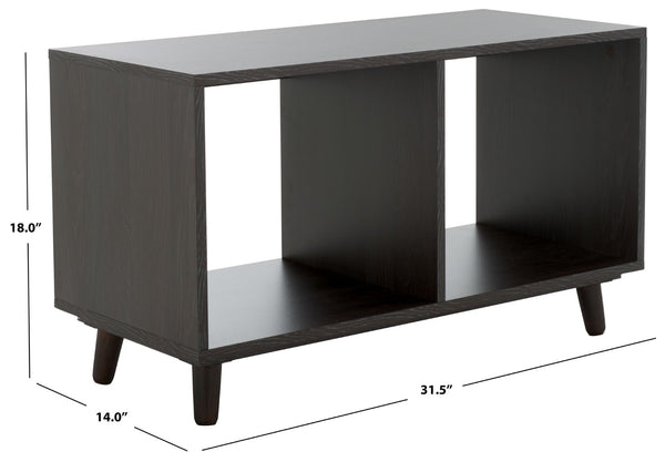 Safavieh Yona Horizontal 2-Shelf Accent Table For Stylish Storage And Display In Any Room Of Your Home Black ACC5741B