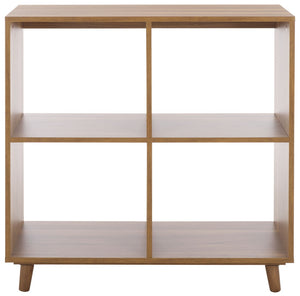 Safavieh Yona 4-Shelf Open Accent Table - Stylish Storage Solution For Any Room, Perfect For Decor & Essentials Brown Oak ACC5742A