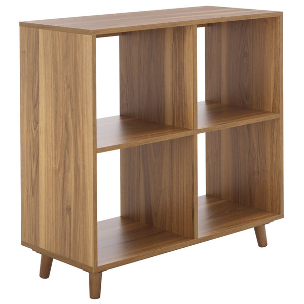 Safavieh Yona 4-Shelf Open Accent Table - Stylish Storage Solution For Any Room, Perfect For Decor & Essentials Brown Oak ACC5742A