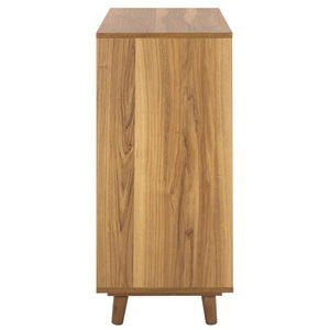 Safavieh Yona 4-Shelf Open Accent Table - Stylish Storage Solution For Any Room, Perfect For Decor & Essentials Brown Oak ACC5742A