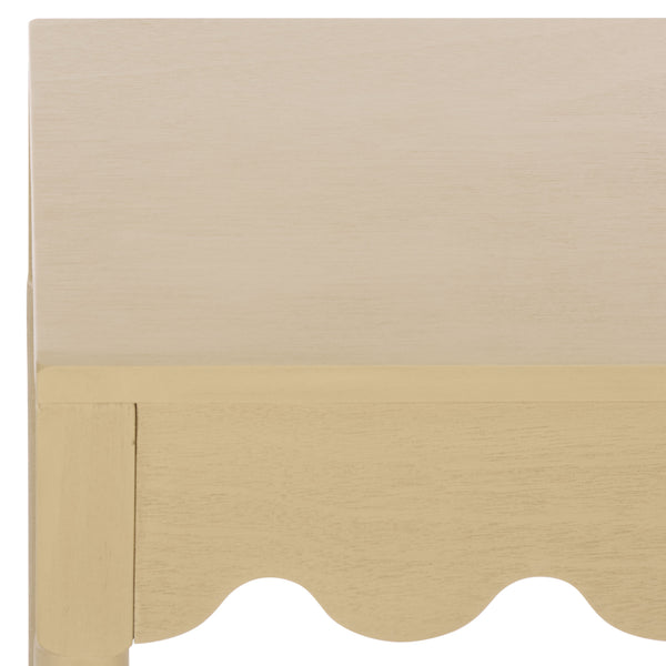 Neha Accent Table With Solid Wood Frame And Veneer Top, Compact Timeless Side Table For Living Rooms