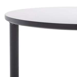 Safavieh Gio Modern Accent Table - Sleek Black Mahogany Design For Small Spaces, Minimalist Geometry & Style ACC5800A
