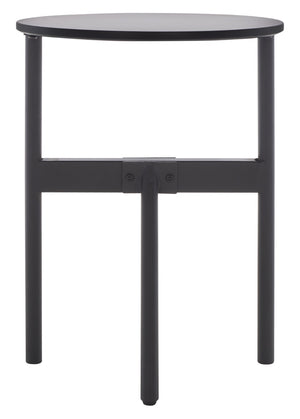 Safavieh Gio Modern Accent Table - Sleek Black Mahogany Design For Small Spaces, Minimalist Geometry & Style ACC5800A