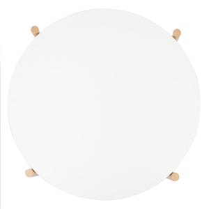 Safavieh Solara Elegant Accent Table - Modern White & Natural Wood Design For Small Spaces, Versatile Use ACC5801A