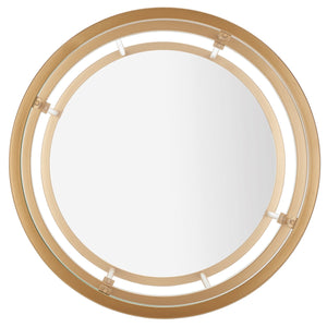 Safavieh Layta 3 Shelf Accent Table XII23 Gold/Glass Metal ACC6402A