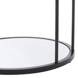 Safavieh Layta 3 Shelf Accent Table XII23 Matte Black Metal ACC6402B