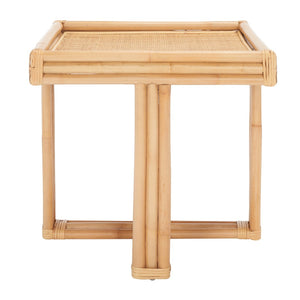 Safavieh Juri Coastal Accent Table – Bamboo-Inspired Rattan Design, Lightweight & Ideal For Any Space ACC6501A