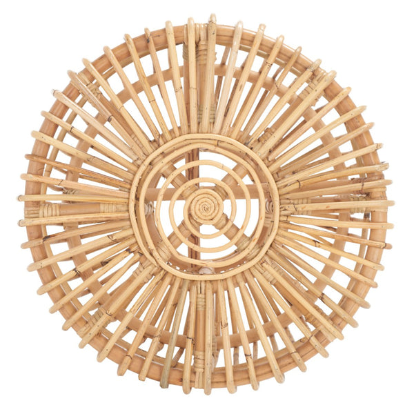 Safavieh Jabez Round Accent Table - Island-Inspired Rattan Design For Coastal And Bohemian Living Spaces Natural ACC6502A