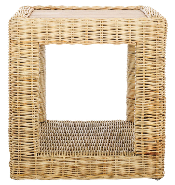 Safavieh Castriel Accent Table - Natural Leles & Mangowood Design For Stylish Home Décor & Elegance Natural ,Natural Leles,Wood Acc6507a