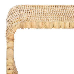 Safavieh Zendy Accent Table – Rustic Modern Design With Sturdy Metal And Rattan For Versatile Home Decor Use Light Natural ACC6508A