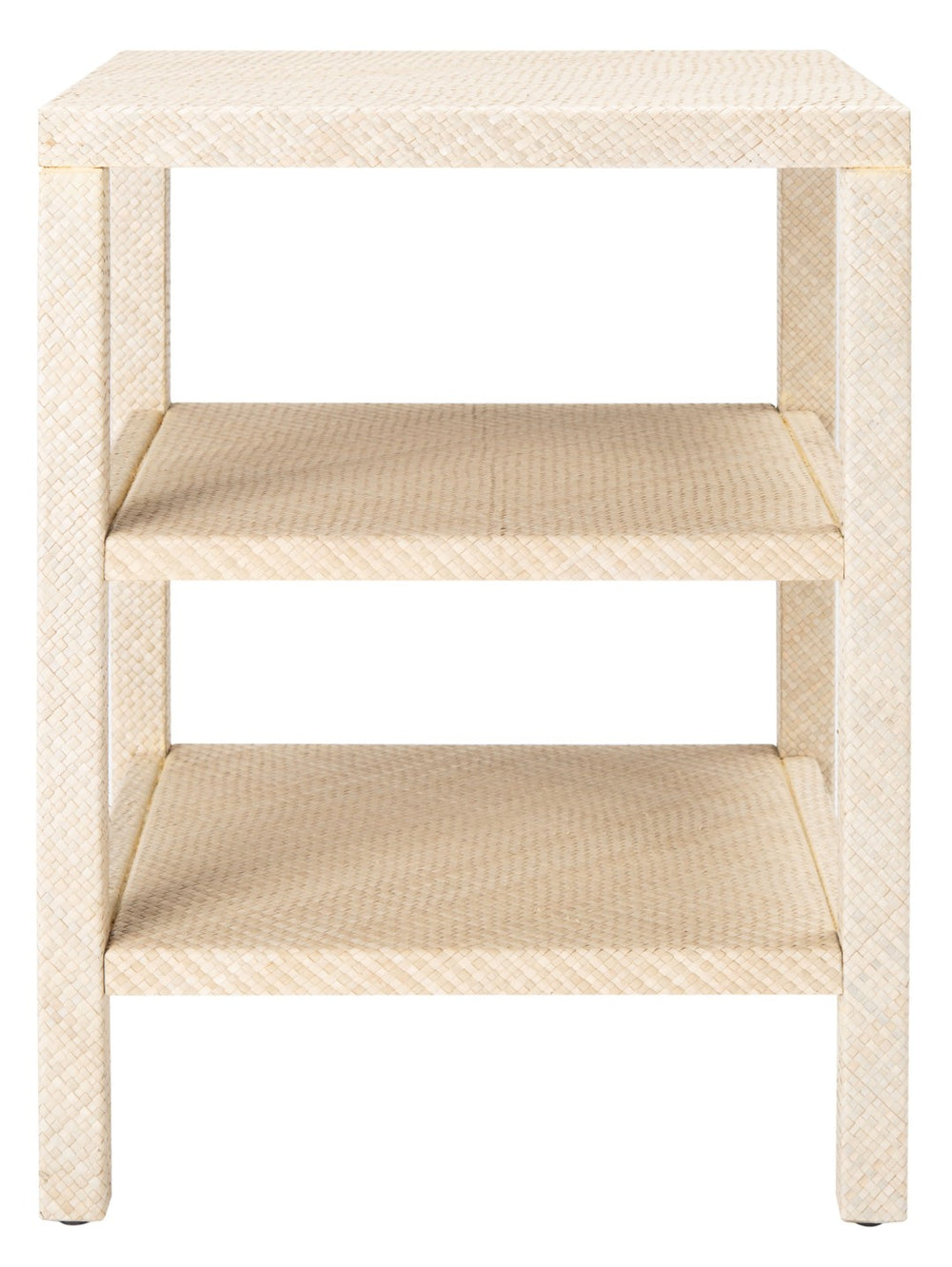Safavieh Apis 2-Shelf Accent Table - Woven Raffia Design For Stylish Storage In Compact Spaces, Versatile Use ACC6603A