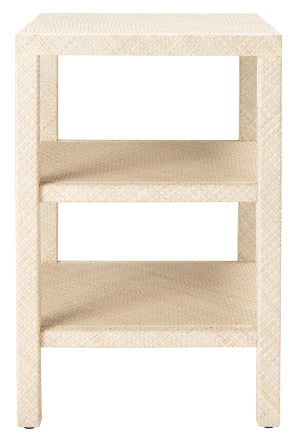 Safavieh Apis 2-Shelf Accent Table - Woven Raffia Design For Stylish Storage In Compact Spaces, Versatile Use ACC6603A