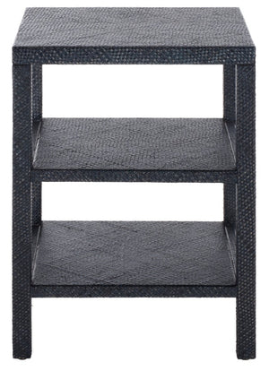 Safavieh Apis Raffia Woven Two Shelf End Table Bohemian Coastal Accent for Living Room ACC6603C